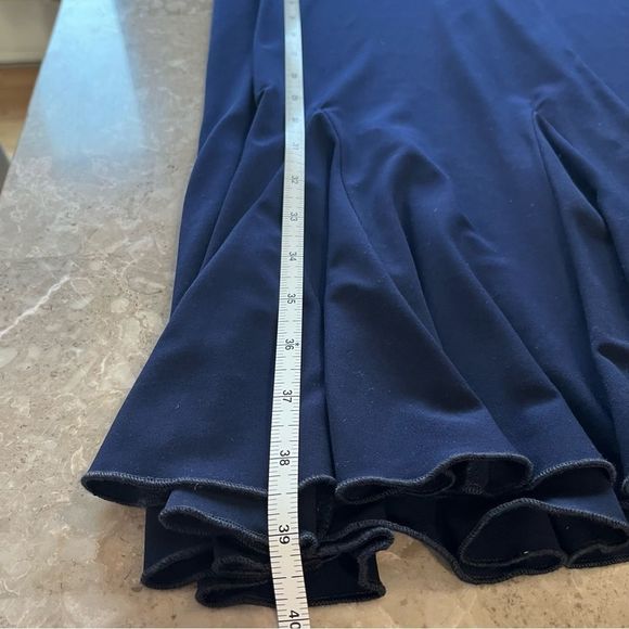 Frank Lyman blue and cream sleeveless dress size 6 - Picture 8 of 9